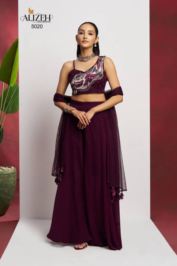 Launching Alizeh Readymade 3 Georgette Party Wear Indo Western Collection Wholesale 2026