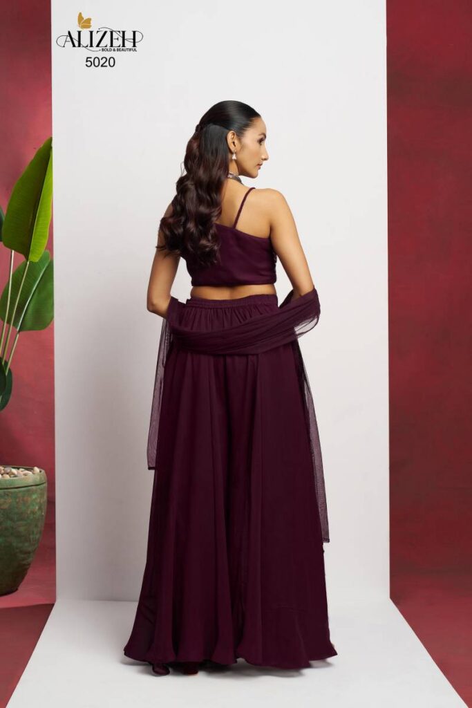 Launching Alizeh Readymade 3 Georgette Party Wear Indo Western Collection Wholesale 2026
