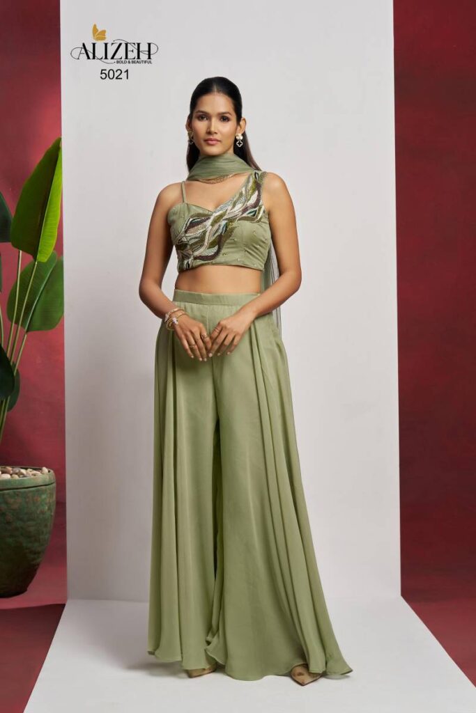 Launching Alizeh Readymade 3 Georgette Party Wear Indo Western Collection Wholesale 2026
