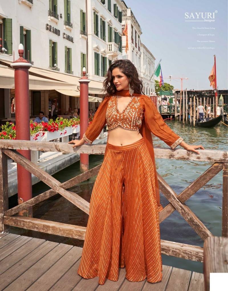 Launching Sayuri Naina Designer Viscose Jacquard Indo Western Collection Wholesale 2026
