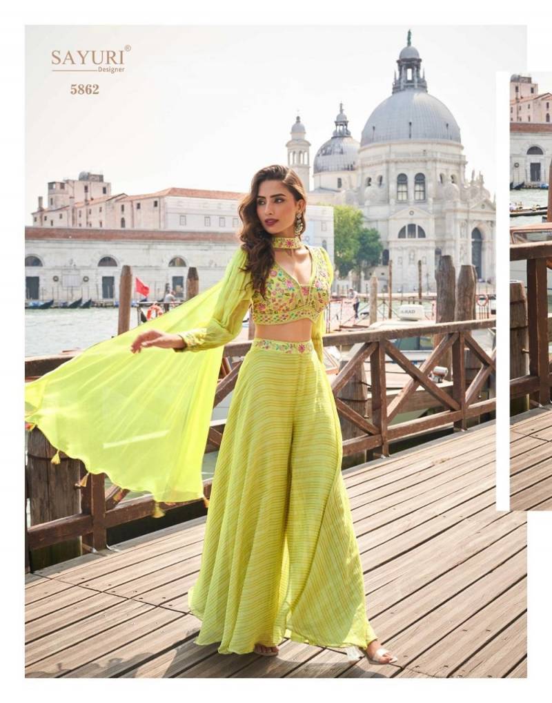Launching Sayuri Naina Designer Viscose Jacquard Indo Western Collection Wholesale 2026