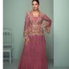 Beautiful Gulkayra Crown Gold Chinon Embroidered Indo Western Collection Wholesale 2026