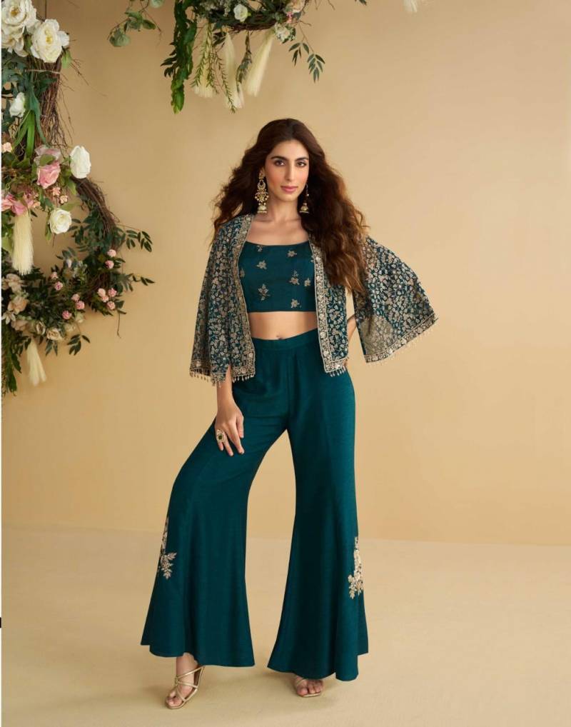 Latest Sayuri Nitya Designer Silk Embroidered Indo Western Collection Wholesale 2026