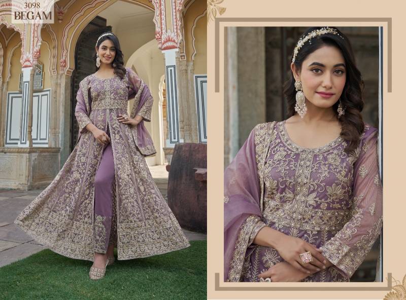 Launching Senhora Begam Butterfly Net Work Fancy Indo Western Collection Wholesale 2026