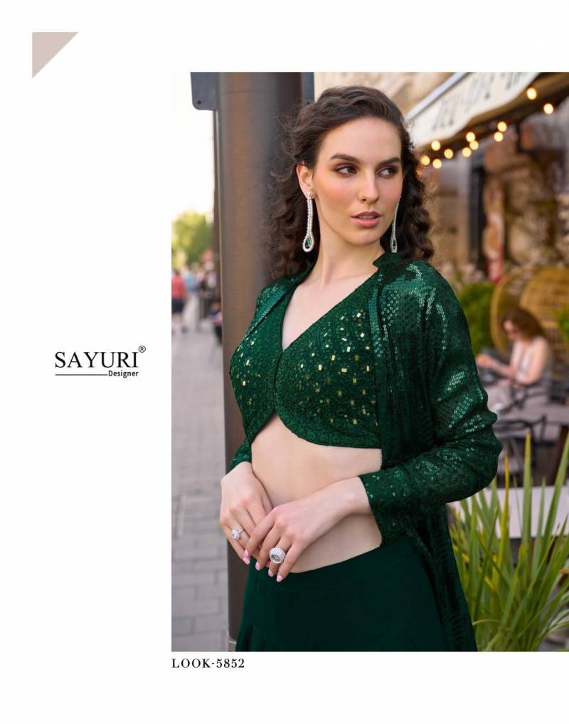 Beautiful Sayuri Rubal Georgette Embroidered Indo Western Party Wear Collection Wholesale 2026