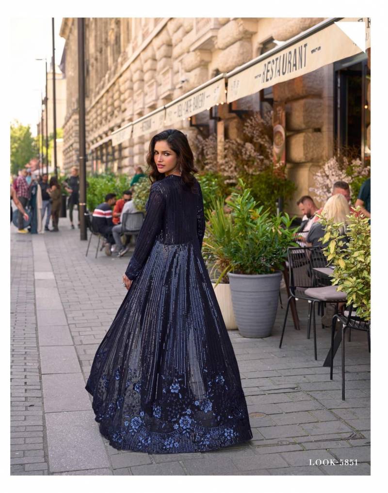 Beautiful Sayuri Rubal Georgette Embroidered Indo Western Party Wear Collection Wholesale 2026