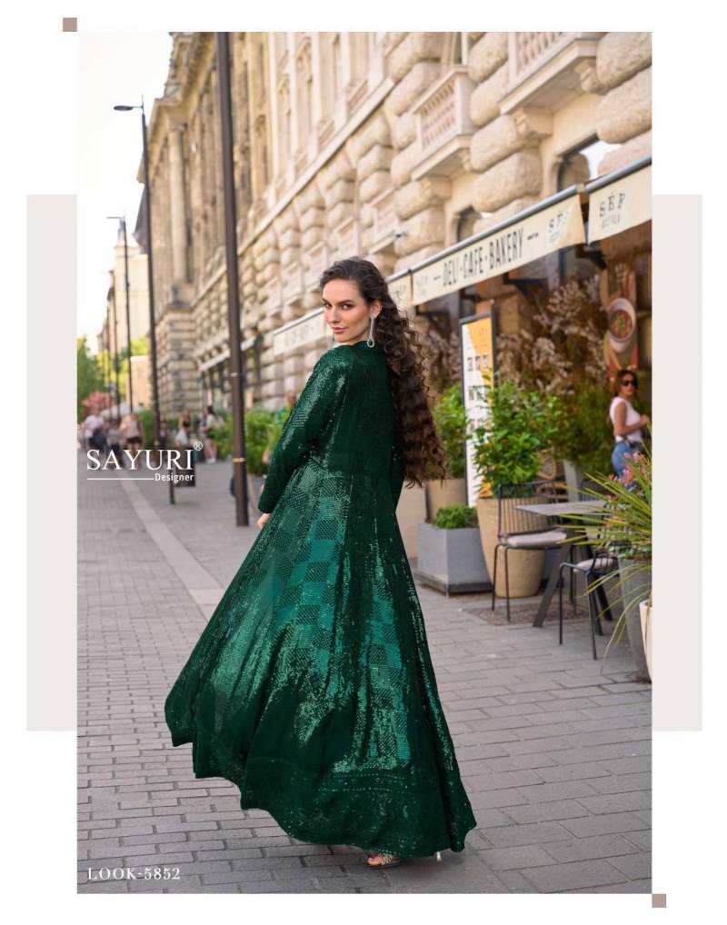 Beautiful Sayuri Rubal Georgette Embroidered Indo Western Party Wear Collection Wholesale 2026