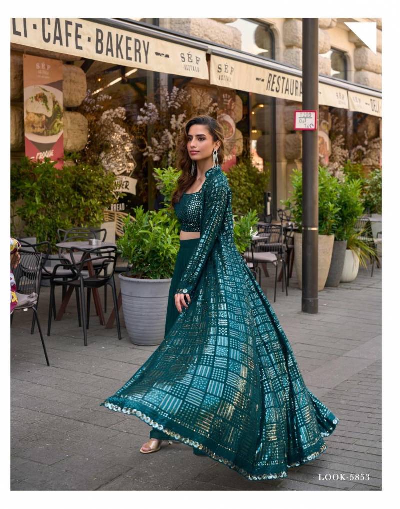 Beautiful Sayuri Rubal Georgette Embroidered Indo Western Party Wear Collection Wholesale 2026