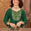 Launching Sangeet Peri Peri Zoba Silk Kids Wear Embroidery Work Kurti And Pant Wholesale 2026