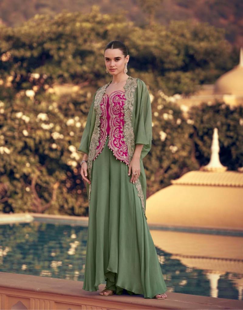 Latest Panihari 5765 To 67 Premium Real Chinon Silk Designer Indo Western Collection Wholesale 2026