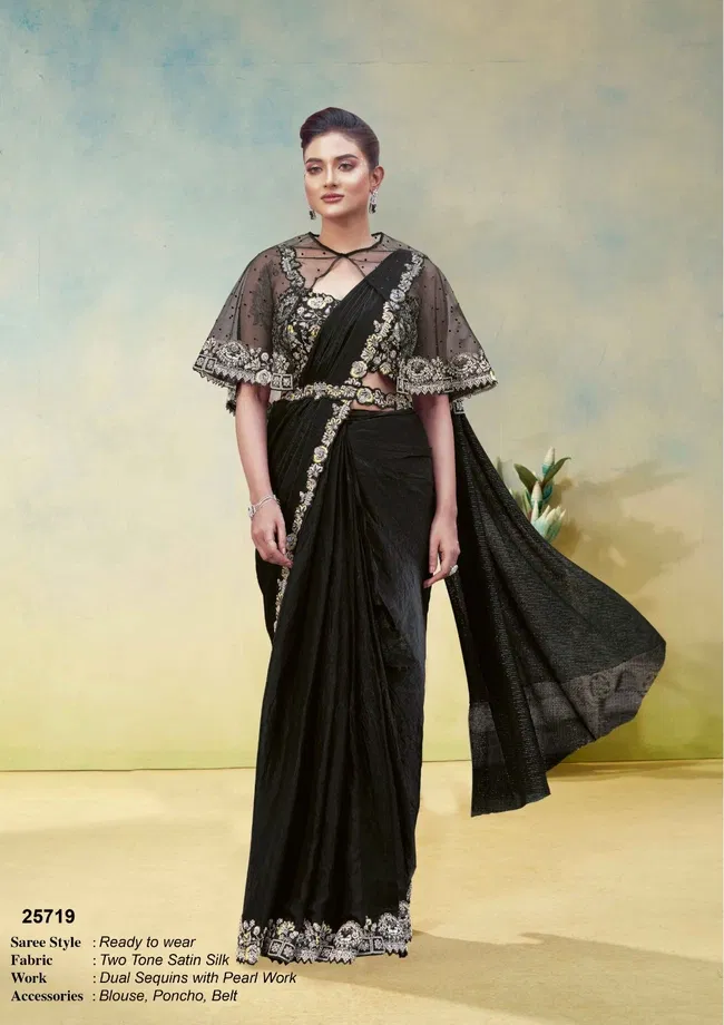 Stylish Mahotsav Odyssey Designer Satin Silk Ready To Wear Saree Wholesale 2026