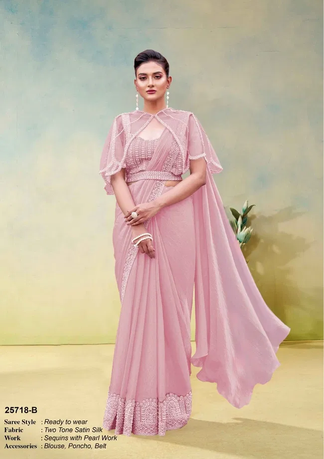 Stylish Mahotsav Odyssey Designer Satin Silk Ready To Wear Saree Wholesale 2026