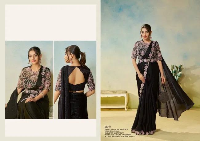 Stylish Mahotsav Odyssey Designer Satin Silk Ready To Wear Saree Wholesale 2026