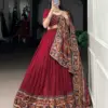 Lekha Yf 1243 Tussar Silk Gamthi Printed Designer Lehenga Choli Collection Wholesale