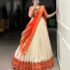 Lekha Yf 2007 Vichitra Silk Zari Weaving Plain Lehenga Choli Collection Wholesale