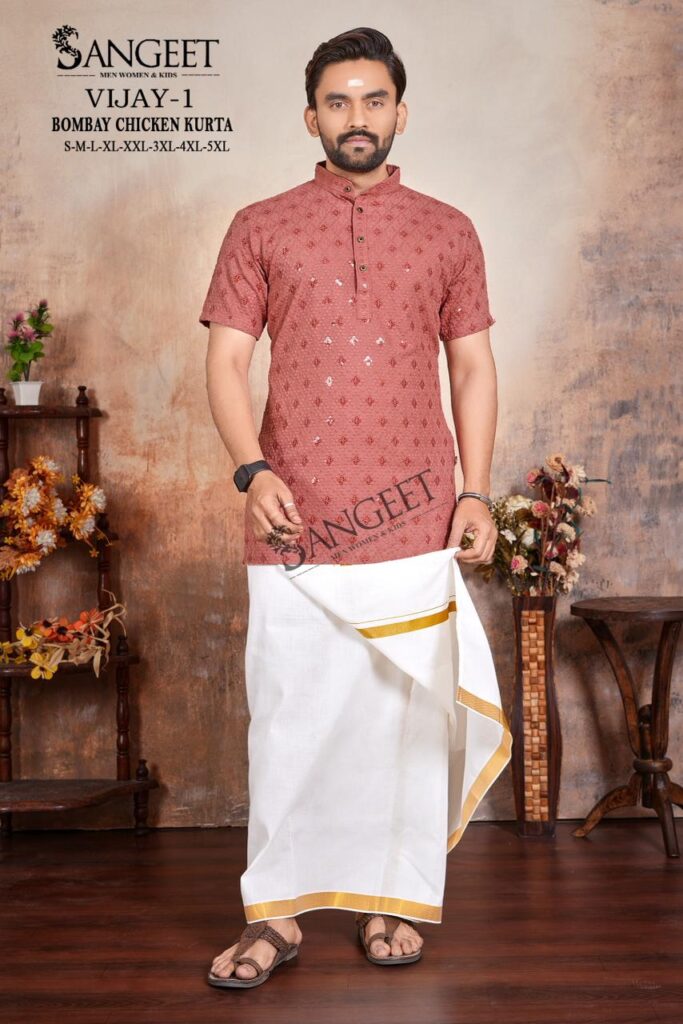 Latest Sangeet Vijay Vol 1 Rayon Chicken Sifli Sequence Work Kurta Collection Wholesale 2026