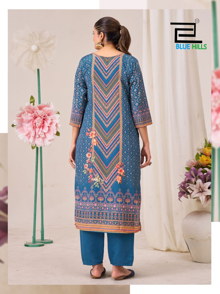 Launching Blue Hills Gurleen Muslin Digital Printed Kurti Bottom With Dupatta Wholesale 2026