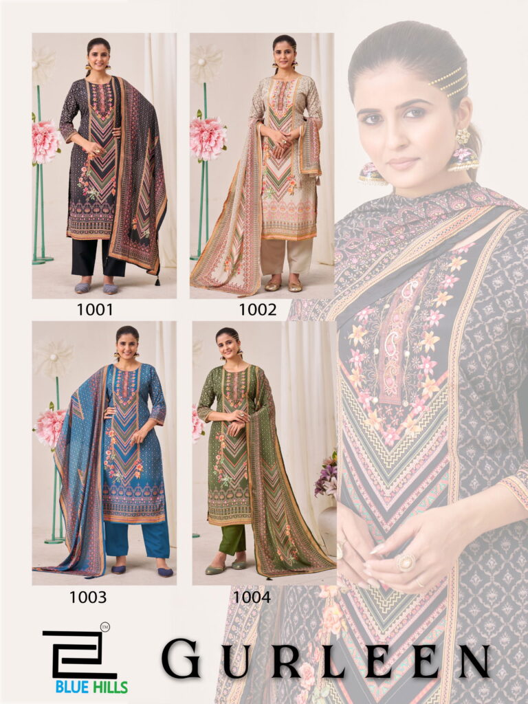 Launching Blue Hills Gurleen Muslin Digital Printed Kurti Bottom With Dupatta Wholesale 2026