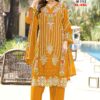 Majesty Chinnon Heavy Embroidery Work Kurti Set Wholesale