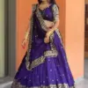 Glory QRC 353 Chinon Silk Lehengha Choli With Dupatta Wholesale