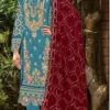 Bilqis B 207 I To L Faux Georgette Embroidered Work Salwar Kameez Wholesale