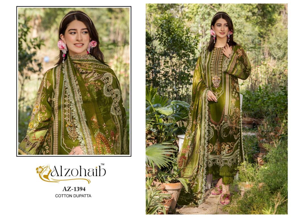 Latest Alzohaib Aalsha Vol 2 Cotton Dupatta Cotton Pakistani Salwar Kameez Wholesale 2026