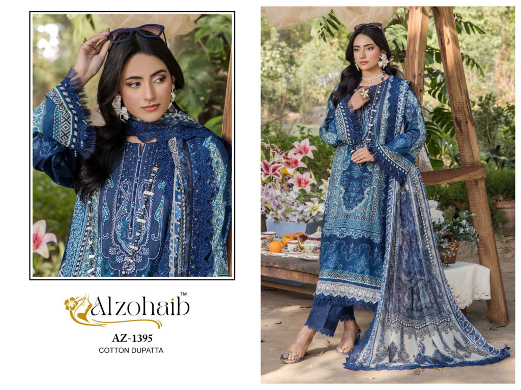 Latest Alzohaib Aalsha Vol 2 Cotton Dupatta Cotton Pakistani Salwar Kameez Wholesale 2026