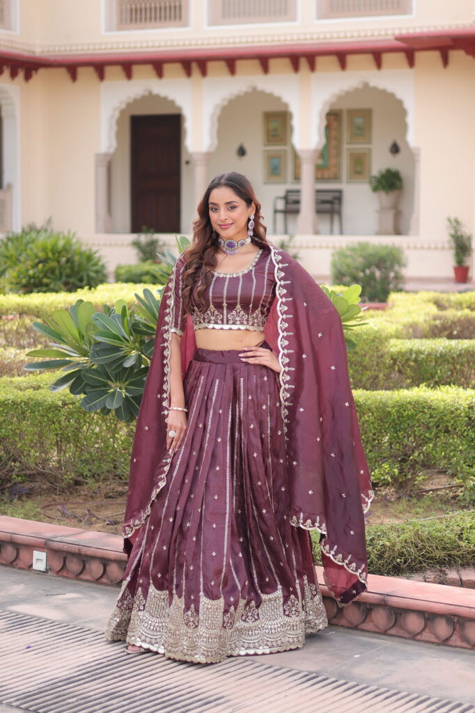 Beautiful Lekha KA 5056 Gold Crush Sequins & Embroidery Lehenga Choli Wholesale 2026