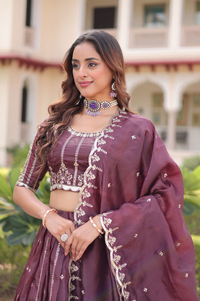 Beautiful Lekha KA 5056 Gold Crush Sequins & Embroidery Lehenga Choli Wholesale 2026