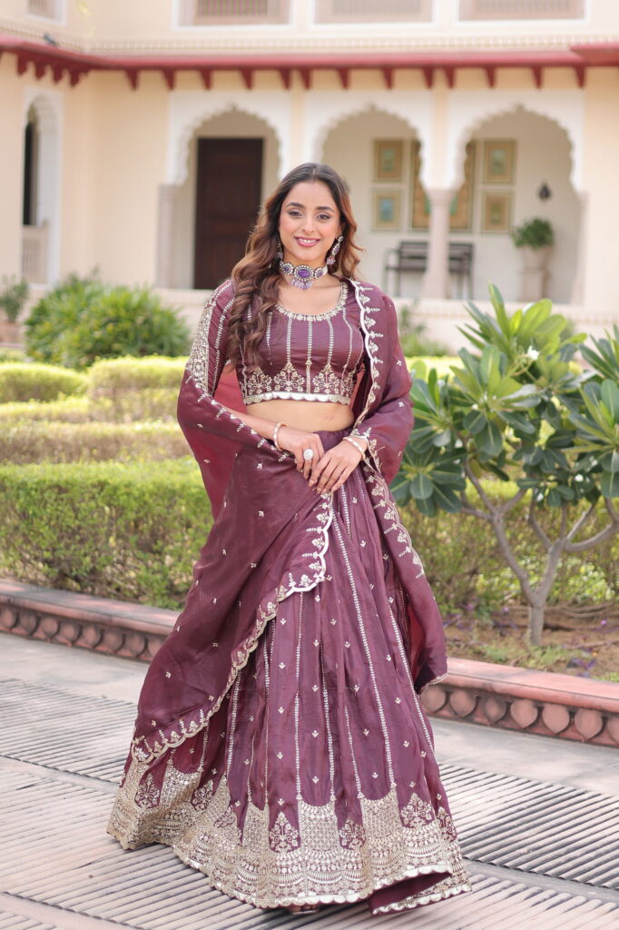 Beautiful Lekha KA 5056 Gold Crush Sequins & Embroidery Lehenga Choli Wholesale 2026
