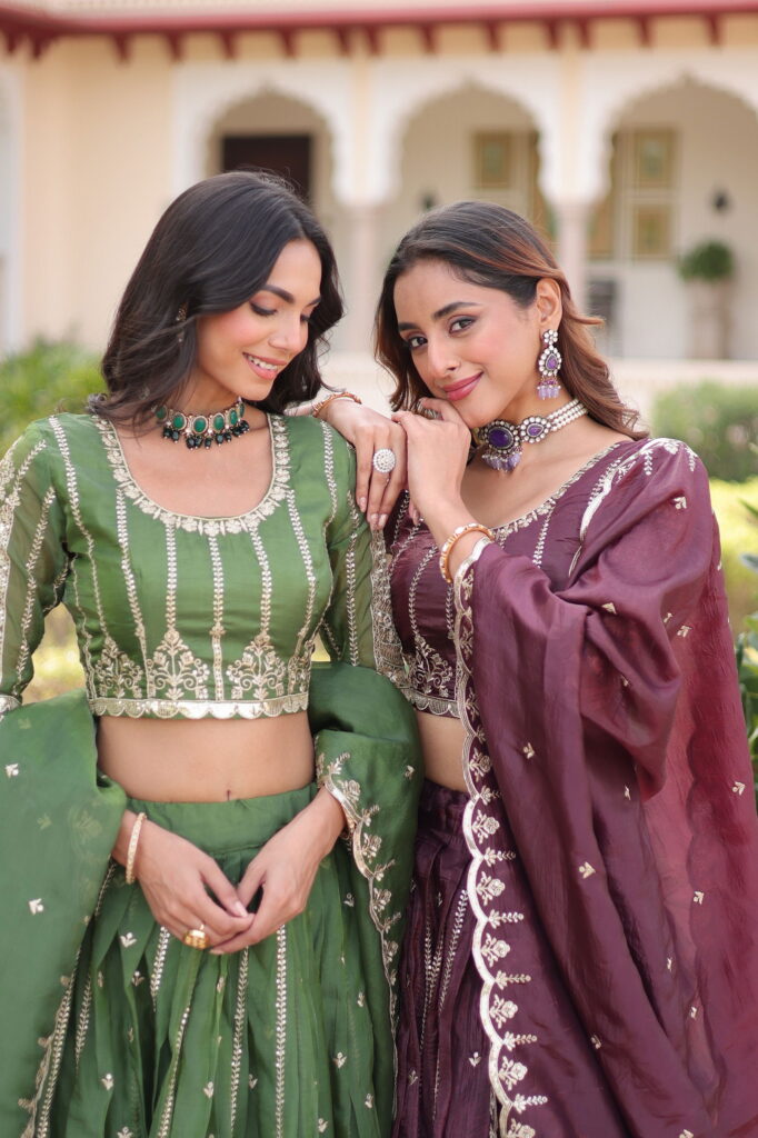 Beautiful Lekha KA 5056 Gold Crush Sequins & Embroidery Lehenga Choli Wholesale 2026