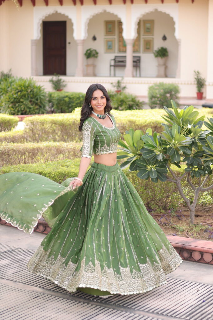 Beautiful Lekha KA 5056 Gold Crush Sequins & Embroidery Lehenga Choli Wholesale 2026
