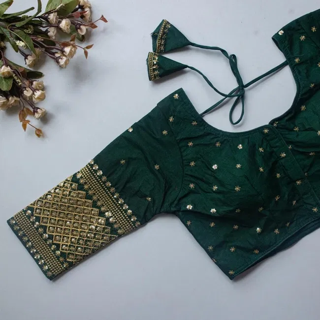 Launching Ruh STAR01 Vichitra Silk Readymade Embroidery Sequence Blouse Wholesale 2026