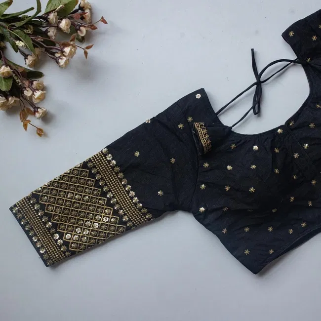 Launching Ruh STAR01 Vichitra Silk Readymade Embroidery Sequence Blouse Wholesale 2026