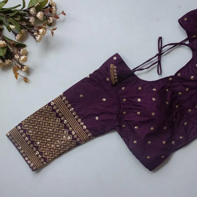Launching Ruh STAR01 Vichitra Silk Readymade Embroidery Sequence Blouse Wholesale 2026