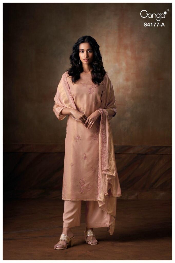 Beautiful Ganga Geesha 4177 Bmeberg Silk Embroidery Work Salwar Kameez Wholesale 2026