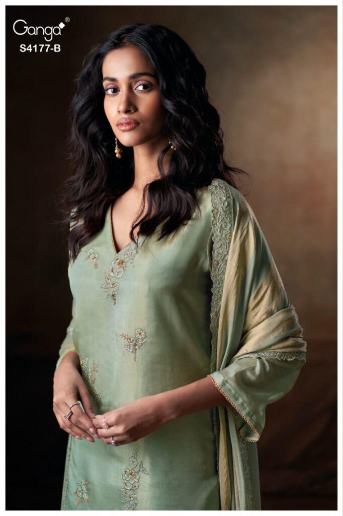 Beautiful Ganga Geesha 4177 Bmeberg Silk Embroidery Work Salwar Kameez Wholesale 2026