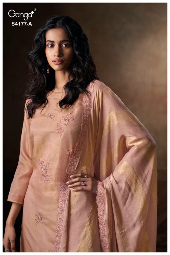 Beautiful Ganga Geesha 4177 Bmeberg Silk Embroidery Work Salwar Kameez Wholesale 2026