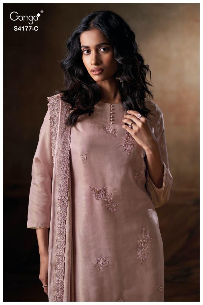 Beautiful Ganga Geesha 4177 Bmeberg Silk Embroidery Work Salwar Kameez Wholesale 2026