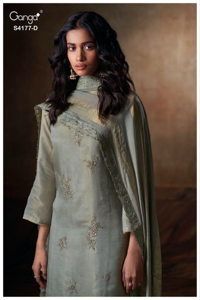 Beautiful Ganga Geesha 4177 Bmeberg Silk Embroidery Work Salwar Kameez Wholesale 2026