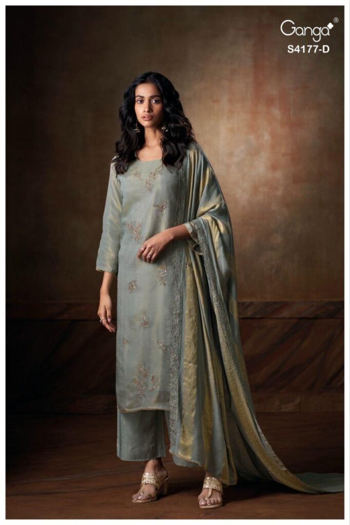 Beautiful Ganga Geesha 4177 Bmeberg Silk Embroidery Work Salwar Kameez Wholesale 2026