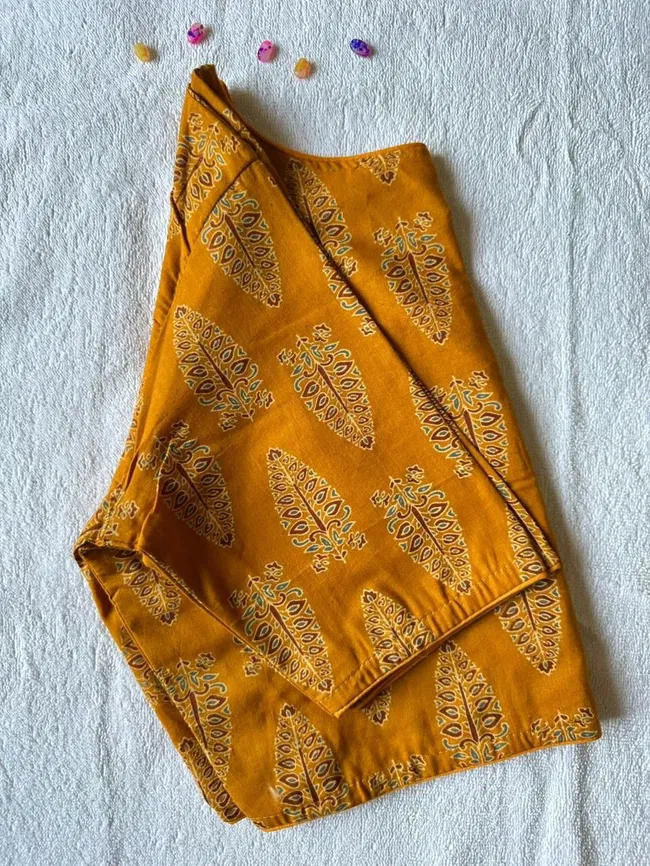 Stylish Ruh 6060 Pure Ajrakh HandBlock Cotton Blouse Wholesale 2026