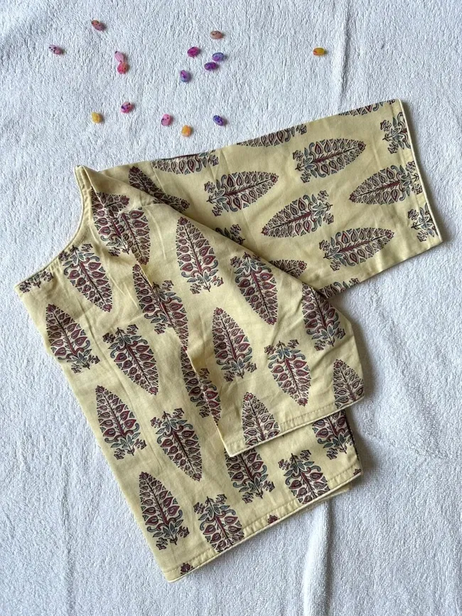 Stylish Ruh 6060 Pure Ajrakh HandBlock Cotton Blouse Wholesale 2026