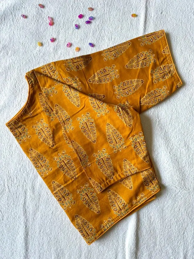 Stylish Ruh 6060 Pure Ajrakh HandBlock Cotton Blouse Wholesale 2026