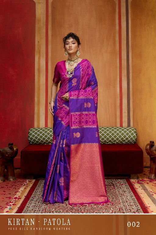 Beautiful Rajtex Kirtan Patola Pure Silk Handloom Weaving Saree Wholesale 2026