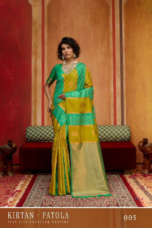 Beautiful Rajtex Kirtan Patola Pure Silk Handloom Weaving Saree Wholesale 2026