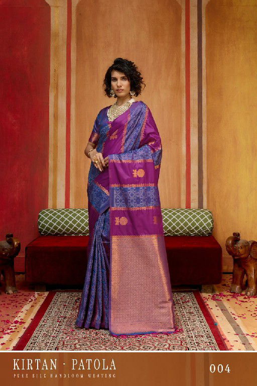 Beautiful Rajtex Kirtan Patola Pure Silk Handloom Weaving Saree Wholesale 2026