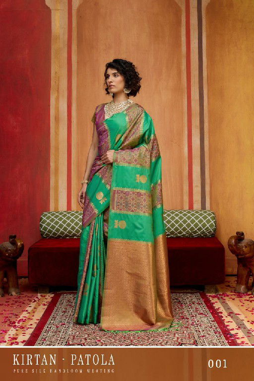 Beautiful Rajtex Kirtan Patola Pure Silk Handloom Weaving Saree Wholesale 2026