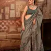 Stylish Kreshva Man Morni P.V. Silk With Kalmakari Design Saree Wholesale 2026