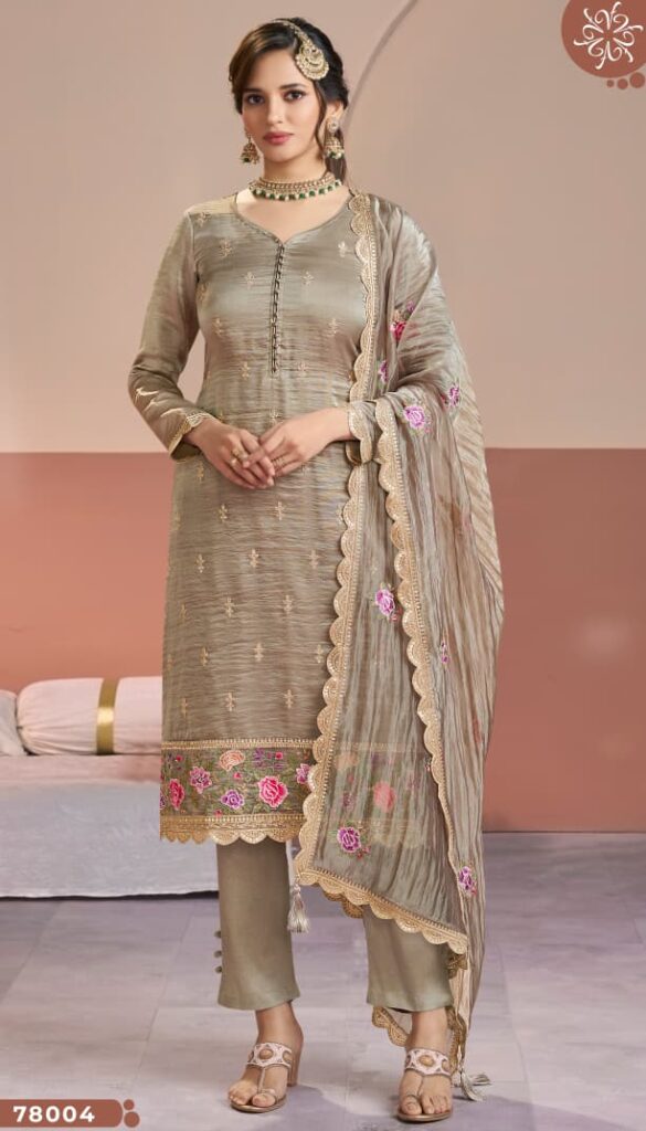 Launching Vinay Kuleesh Manntraa Silk Embroidered Work Salwar Kameez Wholesale 2026